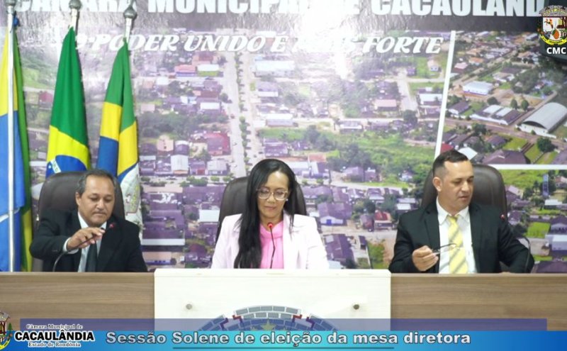 Eleição da Mesa Diretora da Câmara Municipal de Cacaulândia Define Lideranças para o Biênio 2025-2026